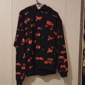 Sp5der Black Hoodie with Red Graphics